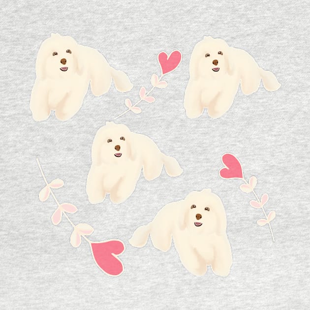 Maltipoo Love by PatternbyNOK